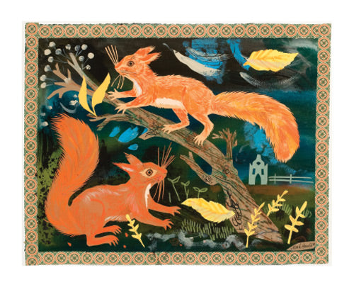 Squirrels in Parkland by Mark Hearld